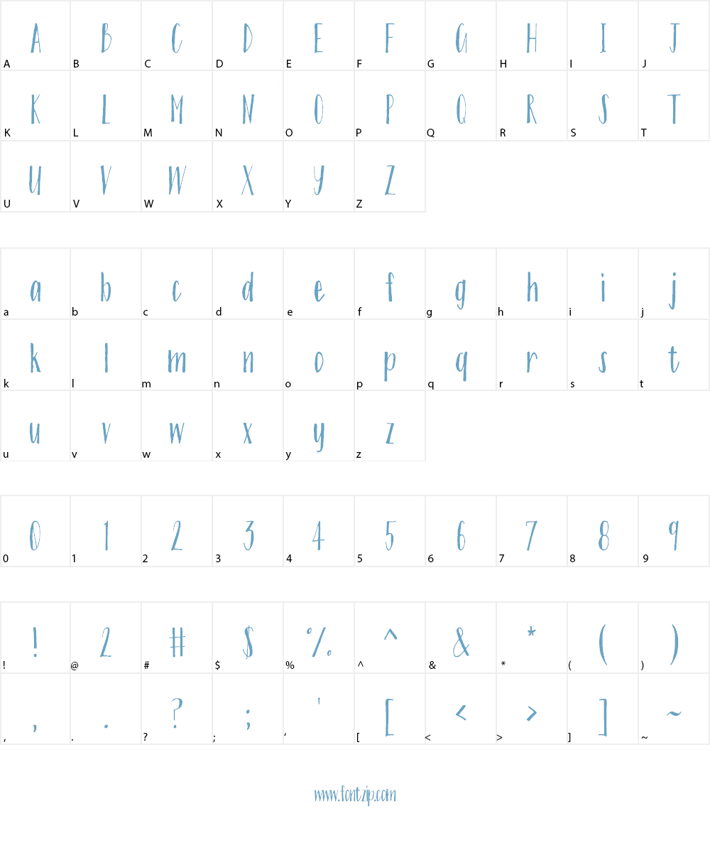 Sadie Sans Font Character